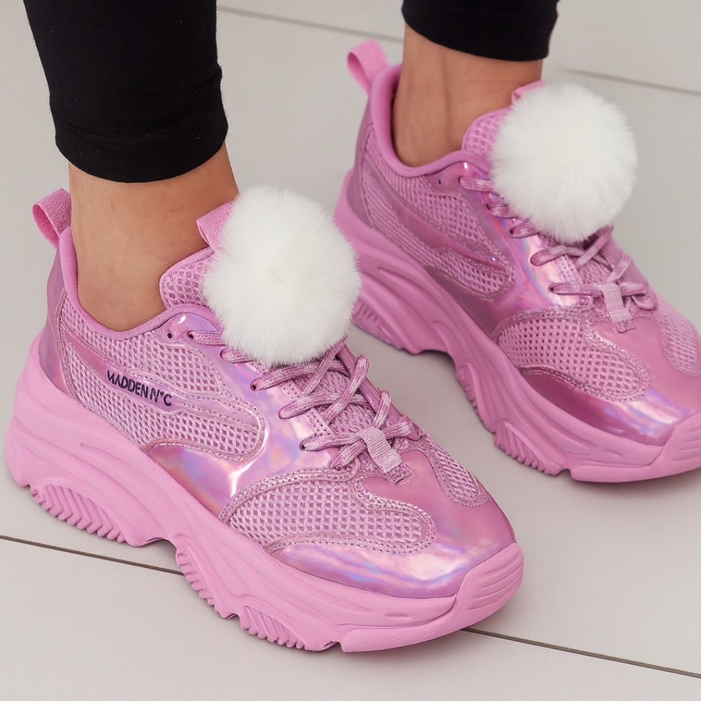 Vibrant Pink Sneakers